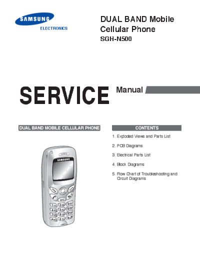 Samsung SGH-N500 service manual  Samsung GSM Samsung SGH-N500 service manual.pdf