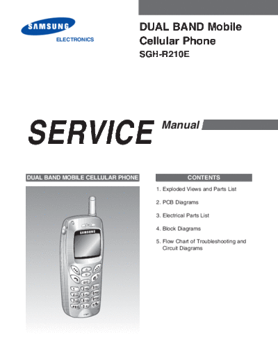 Samsung SGH-R210E service manual  Samsung GSM Samsung SGH-R210E service manual.pdf