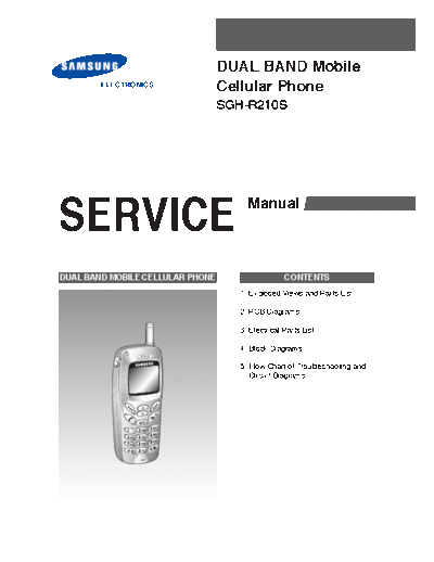 Samsung SGH-R210S service manual  Samsung GSM Samsung SGH-R210S service manual.pdf