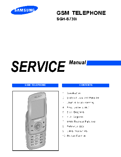 Samsung SGH-S730i service manual  Samsung GSM Samsung SGH-S730i service manual.pdf