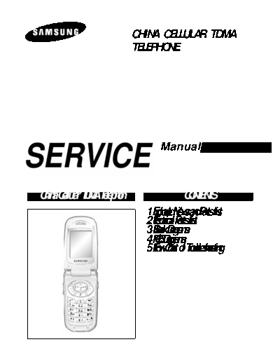 Samsung SGH-T208 service manual  Samsung GSM Samsung SGH-T208 service manual.pdf