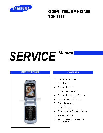 Samsung SGH-T439 service manual  Samsung GSM Samsung SGH-T439 service manual.pdf