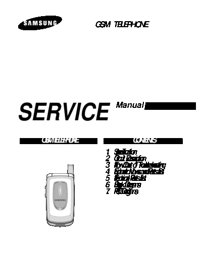 Samsung SGH-X430 service manual  Samsung GSM Samsung SGH-X430 service manual.pdf