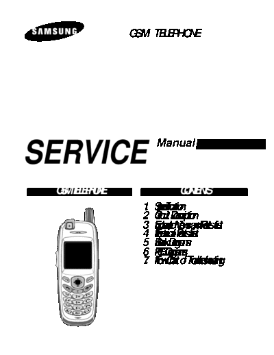 Samsung SGH-X600 service manual  Samsung GSM Samsung SGH-X600 service manual.pdf