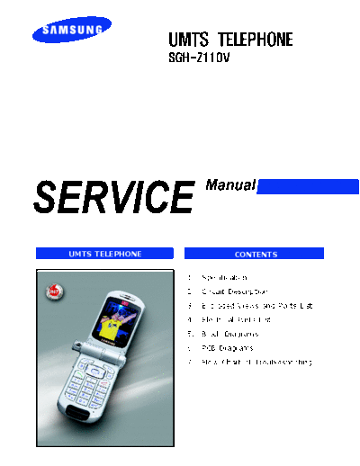 Samsung SGH-Z110V service manual  Samsung GSM Samsung SGH-Z110V service manual.pdf