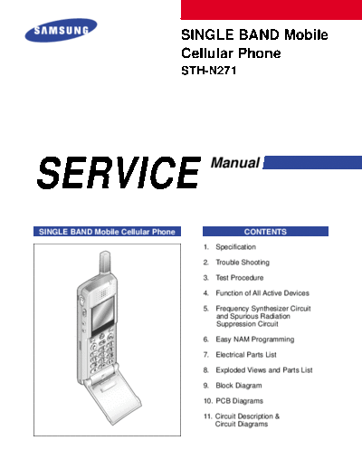 Samsung STH-N271 service manual  Samsung GSM Samsung STH-N271 service manual.pdf