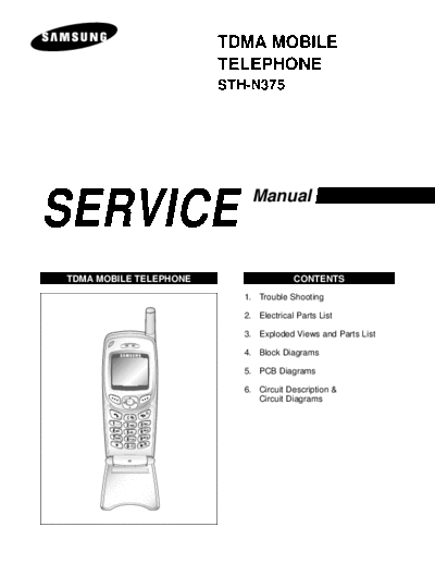 Samsung STH-N375 service manual  Samsung GSM Samsung STH-N375 service manual.pdf