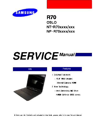 Samsung NP-R70A001 SER SM EN 20070602092538656 01 Cover  Samsung Laptop NP-R70      Samsung NP-R70 NP-R70A001_SER_SM_EN_20070602092538656_01_Cover.pdf