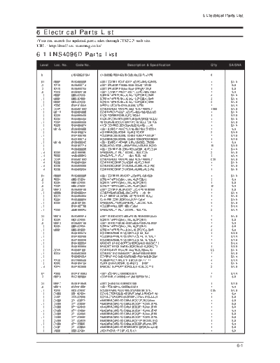 Samsung 11 Electrical Part List  Samsung LCD TV LN-S5296D 11_Electrical Part List.pdf
