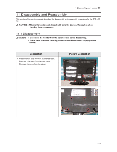 Samsung 06 Disassembly & Reassembly  Samsung LCD TV LN26R71B 06_Disassembly & Reassembly.pdf