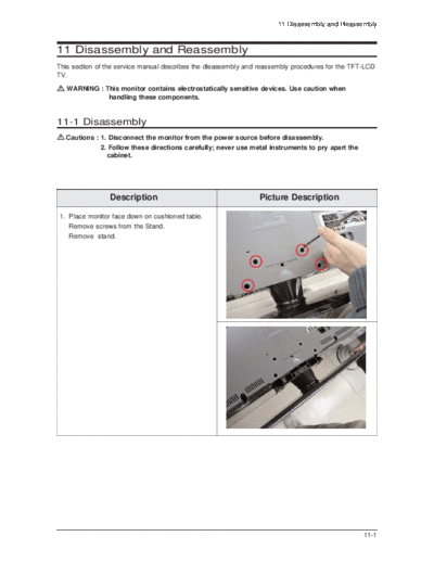 Samsung 05 Disassembly & Reassembly  Samsung LCD TV LN46N71B 05_Disassembly & Reassembly.pdf