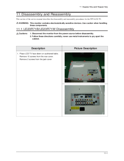 Samsung 06 Disassembly & Reassembly  Samsung LCD TV LE23R71B 06_Disassembly & Reassembly.pdf