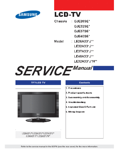 Samsung le32a336j1n ch gje32se  Samsung LCD TV LE32A336J1N CH GJE32SE samsung_le32a336j1n_ch_gje32se.rar