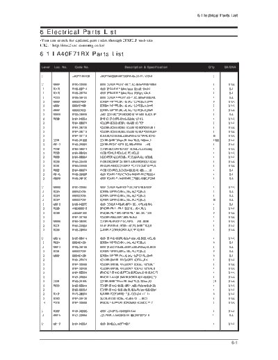 Samsung 11 Electrical Part List  Samsung LCD TV LA52F71B LA52F71BX_XSV 11_Electrical Part List.pdf