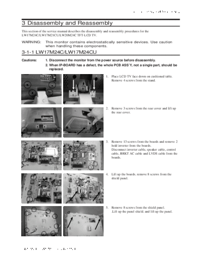 Samsung 04 Disassembly & Reassembly  Samsung LCD TV LW17M24CU 04_Disassembly & Reassembly.pdf