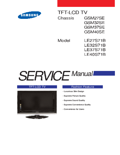 Samsung GSM27SE CHASSIS LE27S71B LCD TV SM.part2  Samsung LCD TV GSM27SE chassis SAMSUNG_GSM27SE_CHASSIS_LE27S71B_LCD_TV_SM.part2.rar