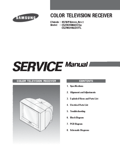 Samsung ks7b-p-green  Samsung TV CS29K30MGDXXSA, CS25M21MAEXXTL Chassis KS7B(p) ks7b-p-green.zip