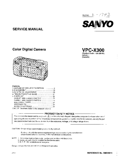 Sanyo VPC-X300  Sanyo Cameras SANYO_VPC-X300.rar