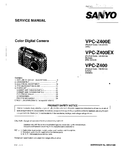 Sanyo VPC-Z400  Sanyo Cameras SANYO_VPC-Z400.rar