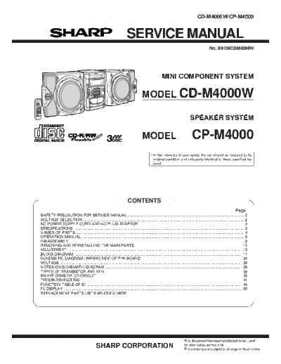 Sharp CD-M4000W  Sharp AUDIO CD-M4000W.pdf