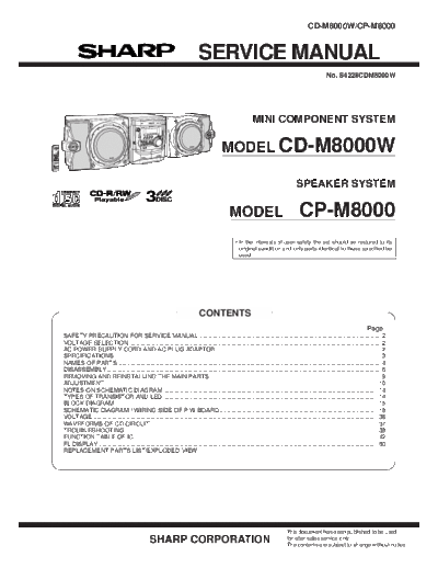 Sharp CD-M8000W  Sharp AUDIO CD-M8000W.pdf