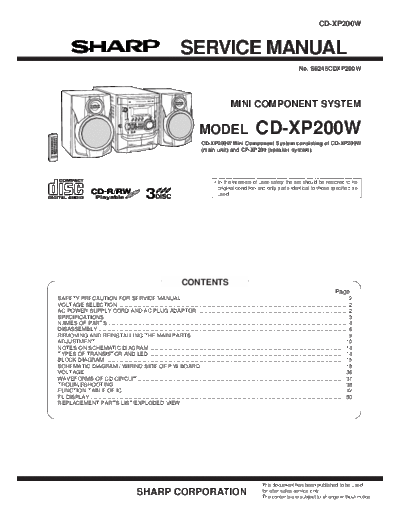 Sharp CD-XP200W  Sharp AUDIO CD-XP200W.pdf