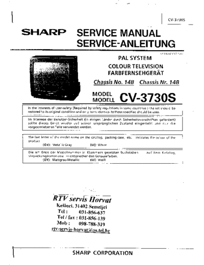 Sharp CV-3730S  Sharp TV CV-3730S.PDF