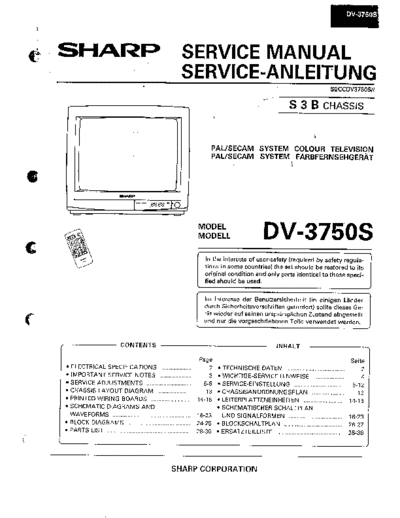 Sharp DV-3750S  Sharp TV DV-3750S.PDF