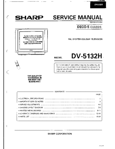 Sharp DV-5132H  Sharp TV DV-5132H.PDF