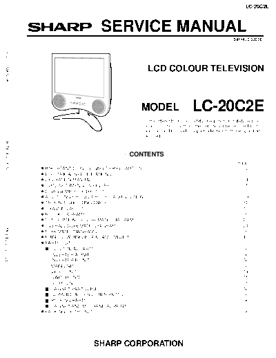 Sharp LC-20C2E  Sharp CTV=LCD LC-20C2E.pdf