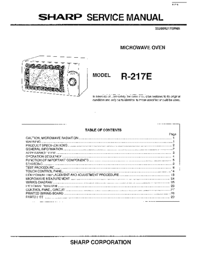 Sharp R-217E  Sharp MICROWAVEs R-217E.pdf