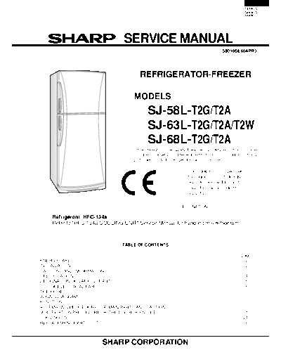 Sharp SJ-58 63 68L-T2A G  Sharp REFRIGERATOR SJ-58_63_68L-T2A_G.pdf
