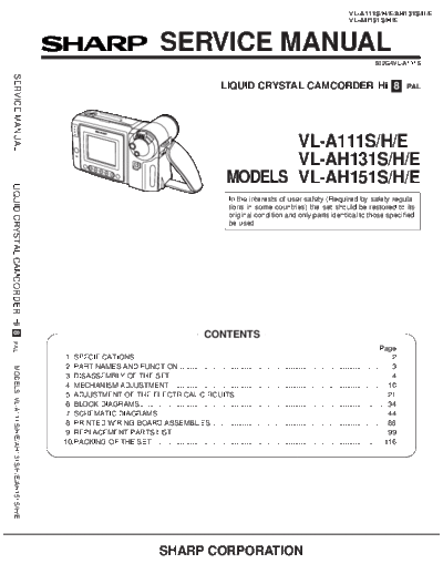 Sharp VL-AH111 131 151  Sharp VIEWCAm VL-AH111_131_151.pdf