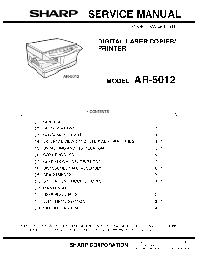 Sharp AR-5012sm  Sharp Copiers AR5012 AR-5012sm.pdf