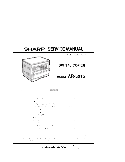 Sharp AR-5015sm  Sharp Copiers AR5015 AR-5015sm.pdf