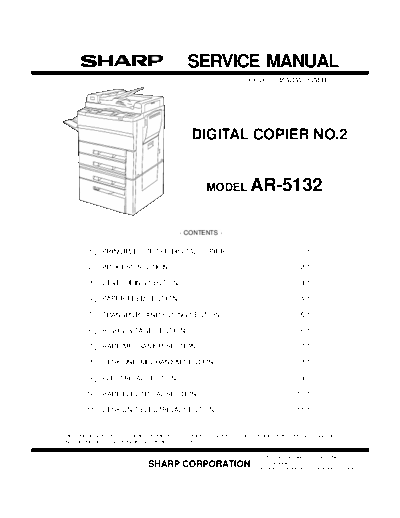 Sharp AR 5132 Service Manual Part 2  Sharp Copiers AR5132 Sharp AR 5132 Service Manual Part 2.pdf