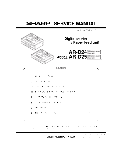 Sharp ARD24-25 SM GB  Sharp Copiers ARM160_205 ARD24-25_SM_GB.pdf