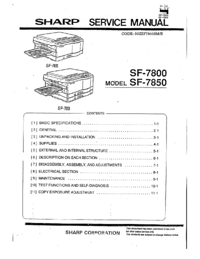 Sharp SF7800  Sharp Copiers SF7800 SF7800.pdf