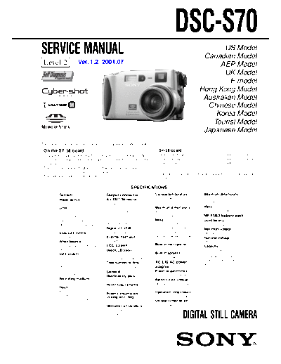 Sony DSC-S70  Sony Camera SONY_DSC-S70.rar