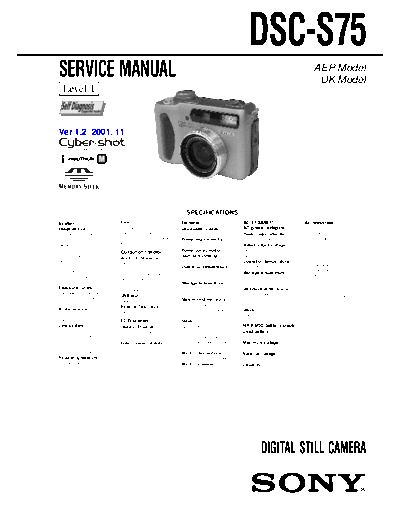 Sony DSC-S75  Sony Camera SONY_DSC-S75.rar