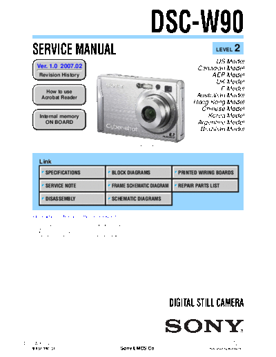 Sony DSC-W90  Sony Camera SONY_DSC-W90.rar