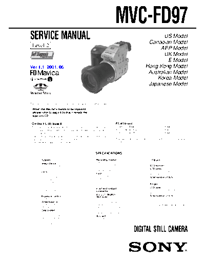 Sony MVC-FD97  Sony Camera SONY_MVC-FD97.rar