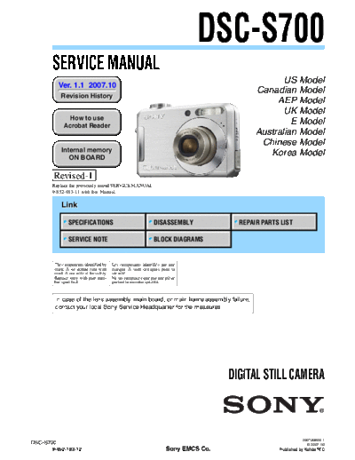 Sony DSC-S700  Sony Camera SONY_DSC-S700.pdf