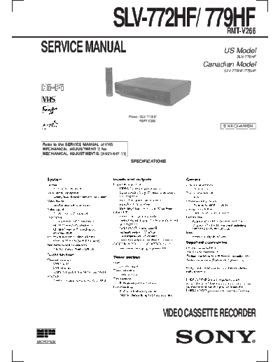 Sony SLV-772HF-1  Sony SLV-772HF-1.zip