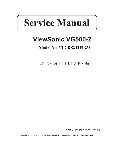 Viewsonic VG500-2 SM 1a  Viewsonic Мониторы LCD Мониторы LCD Viewsonic VG500 VG500 VG500-2_SM_1a.pdf