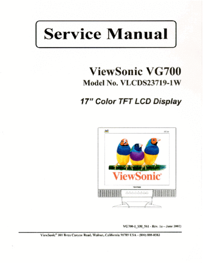 Viewsonic Vg700 SM 1a  Viewsonic  LCD  LCD Viewsonic VG700 VG700 Vg700_SM_1a.pdf