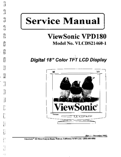 Viewsonic VPD180-1 SM 1a  Viewsonic  LCD  LCD Viewsonic VPD180 VPD180 VPD180-1_SM_1a.pdf