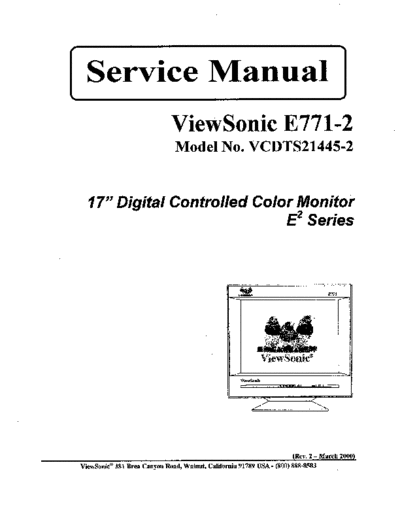 Viewsonic e771-2 service manual  Viewsonic     Viewsonic E-771-2 E-771-2 e771-2_service_manual.pdf
