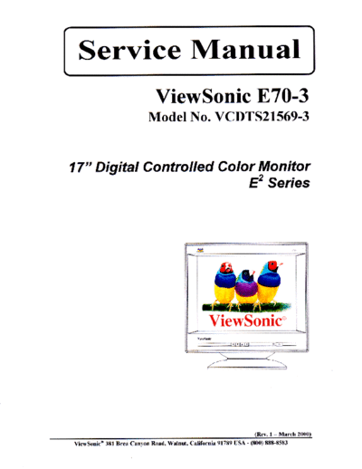 Viewsonic E70-3 SM 1a  Viewsonic     Viewsonic E70 E70 E70-3 E70-3_SM_1a.pdf