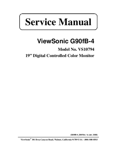 Viewsonic g90fb-4 sm  Viewsonic     Viewsonic G90FB-4 & SM g90fb-4_sm g90fb-4_sm.pdf